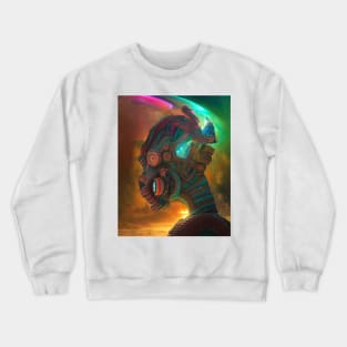 Neon Alien Crewneck Sweatshirt